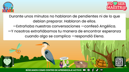 Historias para Maestros - ANGÉLICA LA LIBÉLULA Y EL REENCUENTRO EN EL ESTANQUE Editable en PowerPoint
