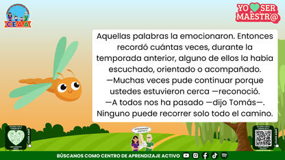Historias para Maestros - ANGÉLICA LA LIBÉLULA Y EL REENCUENTRO EN EL ESTANQUE Editable en PowerPoint