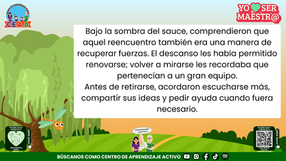 Historias para Maestros - ANGÉLICA LA LIBÉLULA Y EL REENCUENTRO EN EL ESTANQUE Editable en PowerPoint