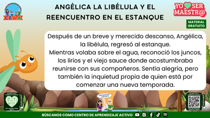 Historias para Maestros - ANGÉLICA LA LIBÉLULA Y EL REENCUENTRO EN EL ESTANQUE en PDF