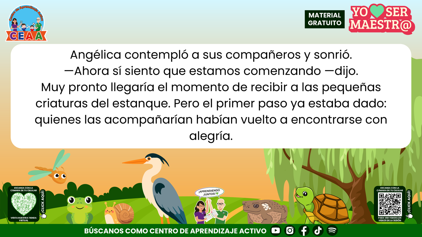 Historias para Maestros - ANGÉLICA LA LIBÉLULA Y EL REENCUENTRO EN EL ESTANQUE en PDF