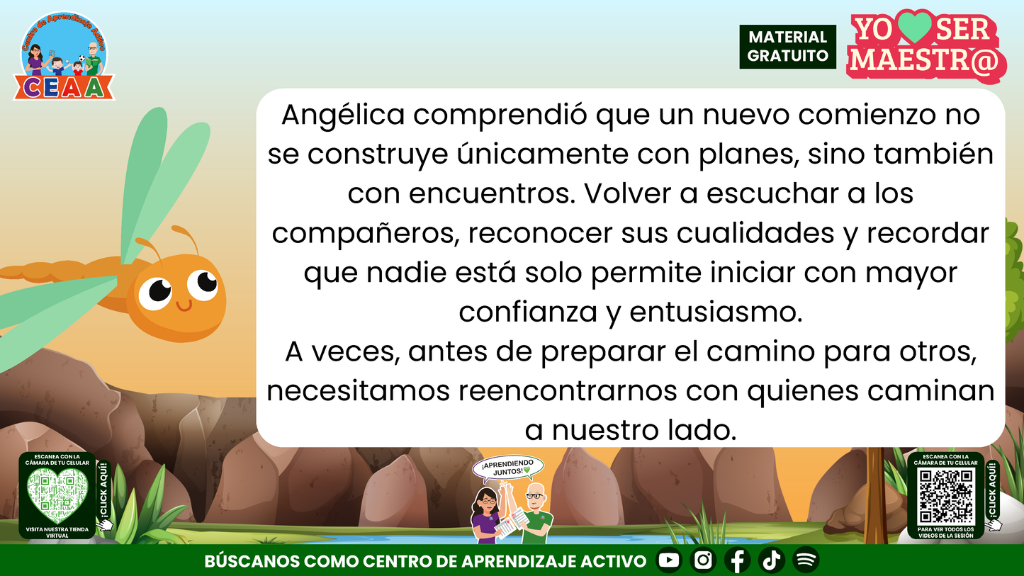 Historias para Maestros - ANGÉLICA LA LIBÉLULA Y EL REENCUENTRO EN EL ESTANQUE en PDF