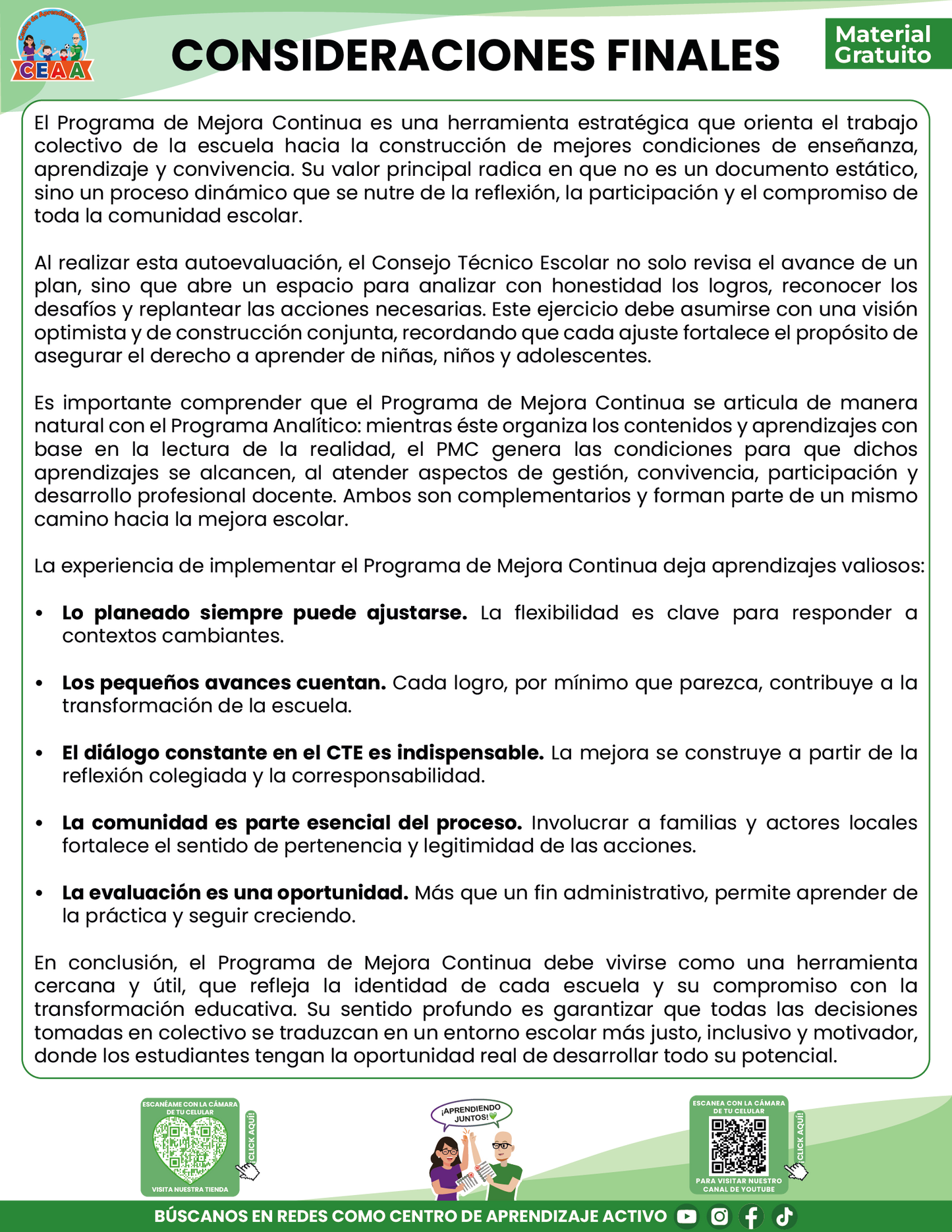 AUTOEVALUACIÓN DEL PROGRAMA DE MEJORA CONTINUA en PDF