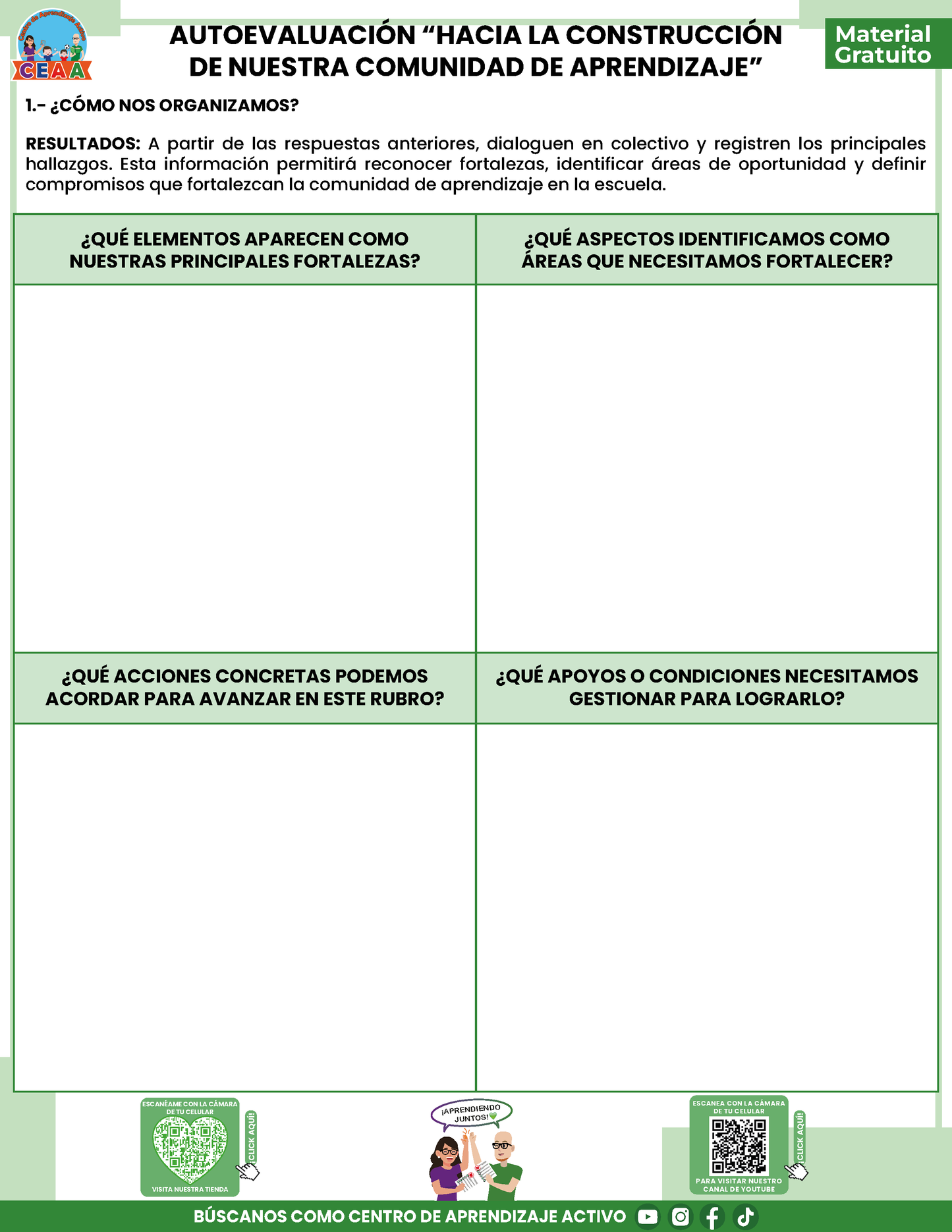 AUTOEVALUACIÓN - HACIA LA CONSTRUCCIÓN DE NUESTRA COMUNIDAD DE APRENDIZAJE en PDF