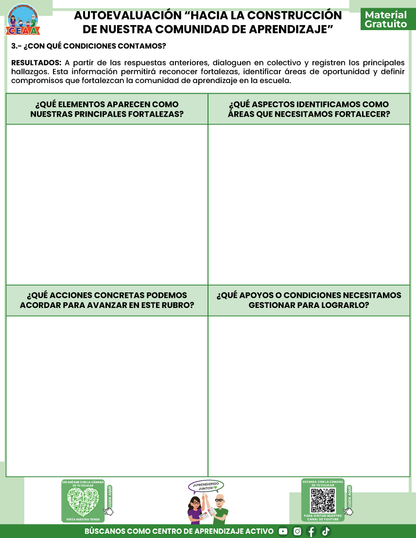 AUTOEVALUACIÓN - HACIA LA CONSTRUCCIÓN DE NUESTRA COMUNIDAD DE APRENDIZAJE en PDF