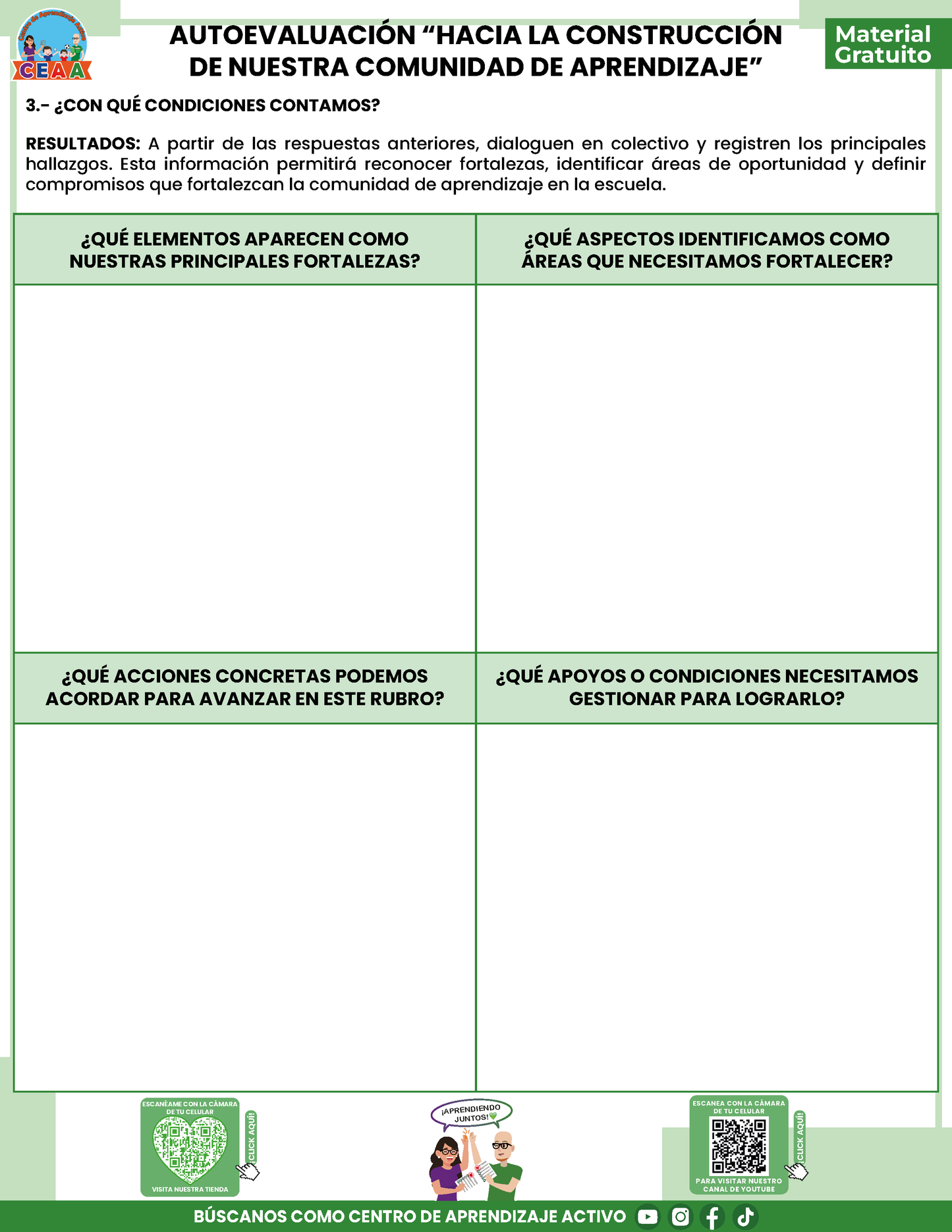 AUTOEVALUACIÓN “HACIA LA CONSTRUCCIÓN DE NUESTRA COMUNIDAD DE APRENDIZAJE” en PDF