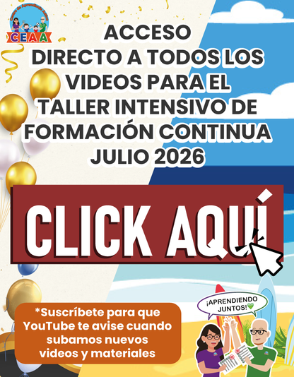 Acceso a Todos los Videos Taller Intensivo Julio 2026