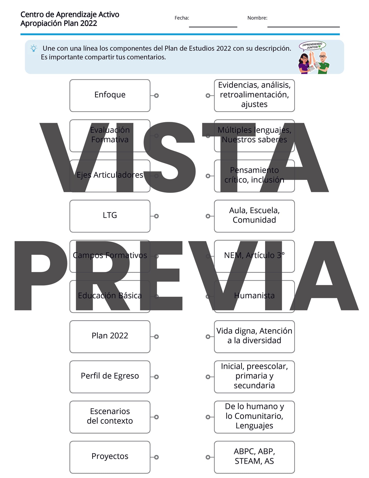 Juegos en PDF para imprimir Tercera Sesión CTE Preescolar, Primaria y Secundaria