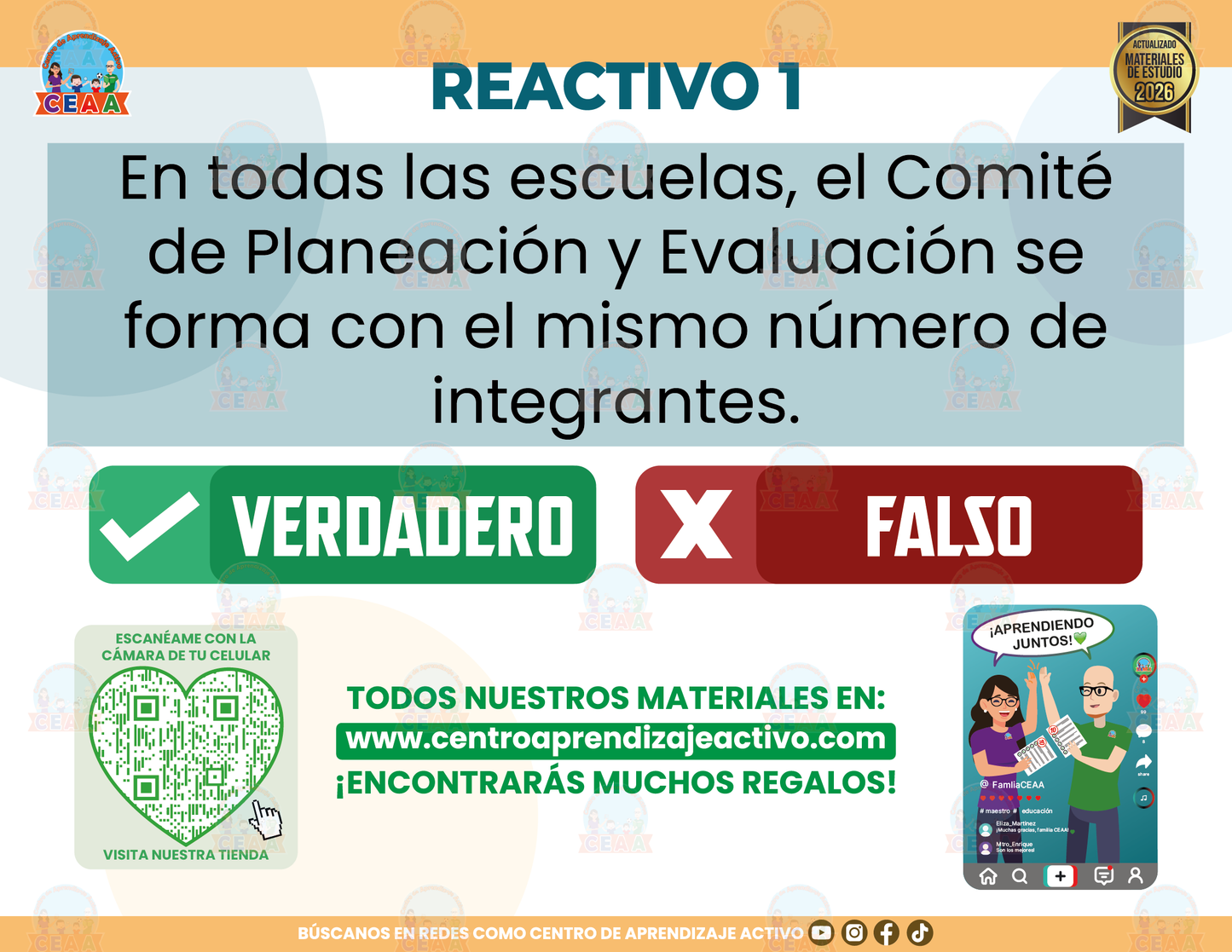 Cuadernillo de Estudio - Acuerdo 05/04/24 Lineamientos del CTE - Comité de Planeación y Evaluación - Verdadero o Falso en PDF