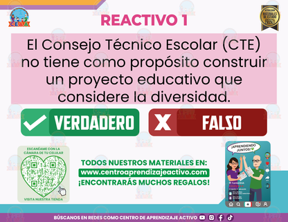 Cuadernillo de Estudio - Acuerdo 05/04/24 Lineamientos del CTE - Propósitos y Funciones - Verdadero o Falso en PDF