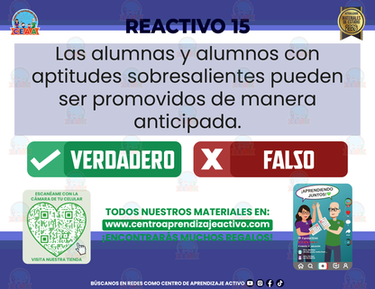 Cuadernillo de Estudio - Acuerdo 10-09-23 - Verdadero o Falso en PDF
