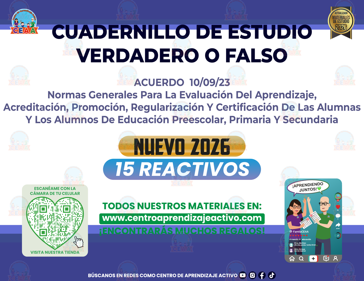 Cuadernillo de Estudio - Acuerdo 10-09-23 - Verdadero o Falso en PDF