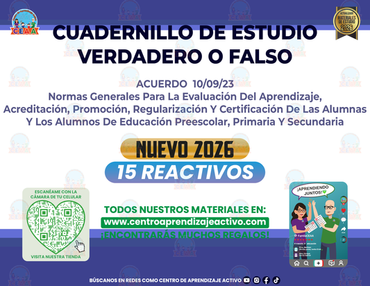 Cuadernillo de Estudio - Acuerdo 10-09-23 - Verdadero o Falso en PDF