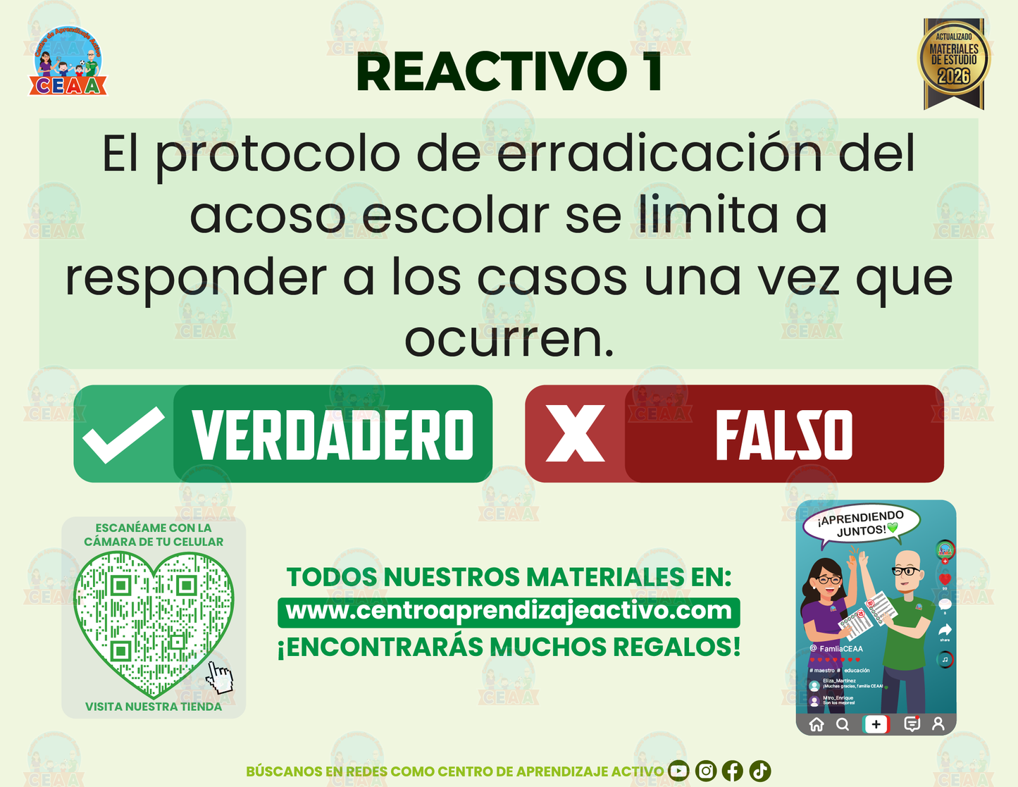 Cuadernillo de Estudio - Acuerdo 14/12/23 - Verdadero o Falso en PDF