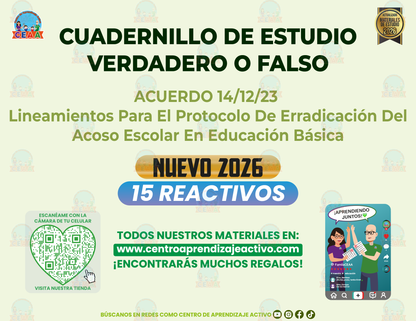 Cuadernillo de Estudio - Acuerdo 14/12/23 - Verdadero o Falso en PDF
