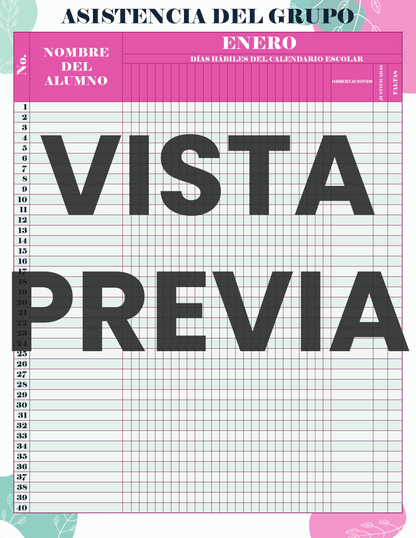 Agenda Flores MAESTRO Secundaria Ciclo Escolar 2024 - 2025