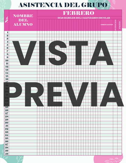 Agenda Flores MAESTRO Secundaria Ciclo Escolar 2024 - 2025