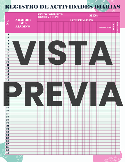 Agenda Flores MAESTRO Secundaria Ciclo Escolar 2024 - 2025