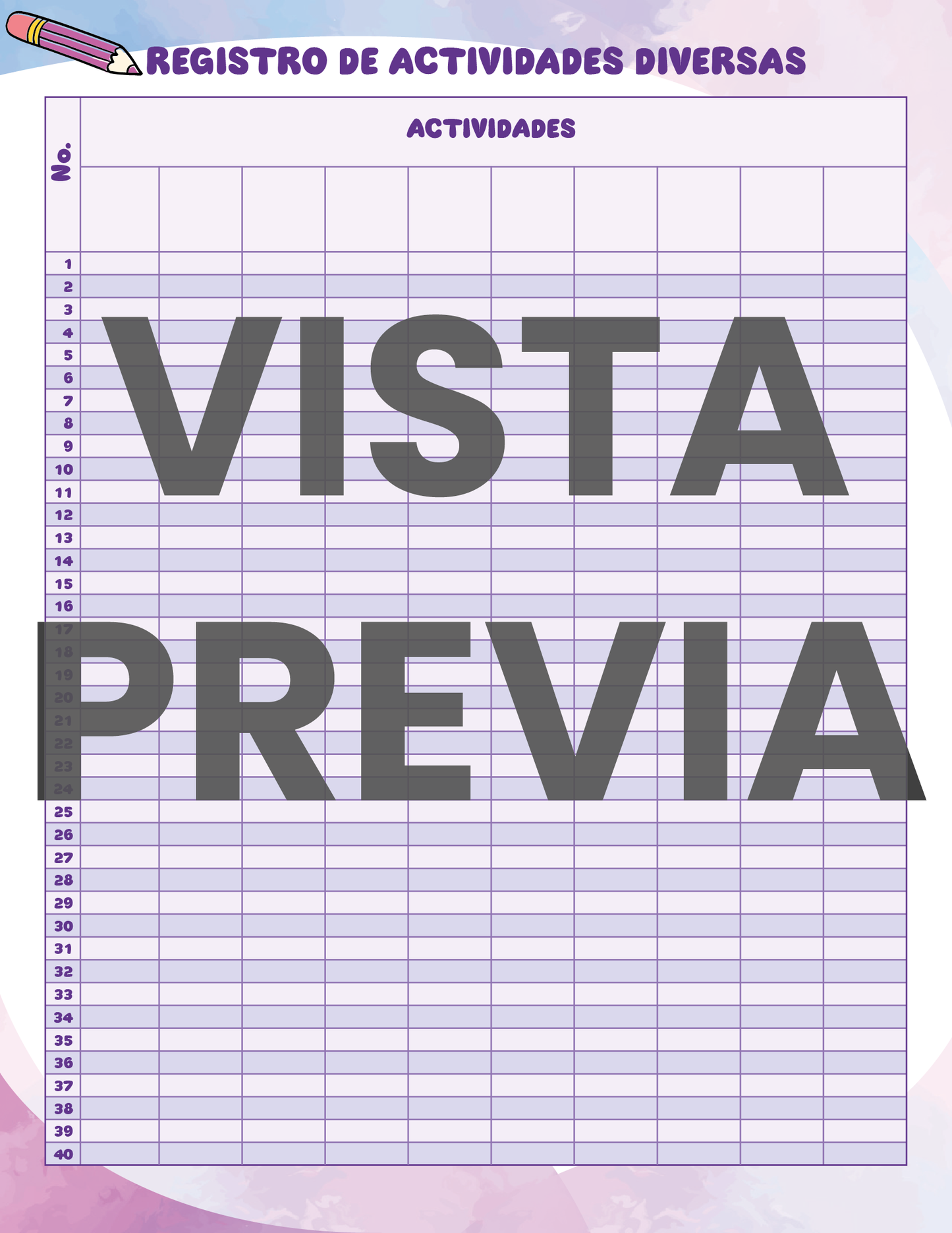 Agenda Colorida SUPERVISOR Preescolar Ciclo Escolar 2024 - 2025