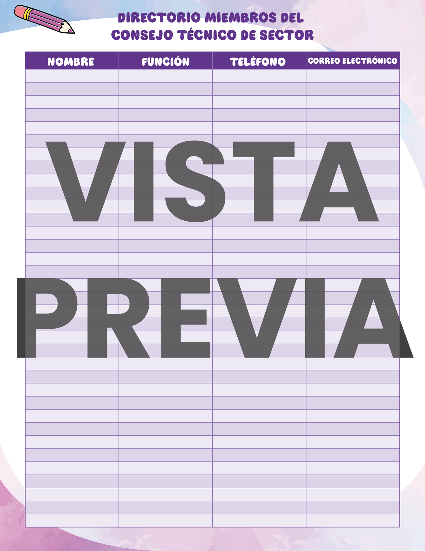 Agenda Colorida SUPERVISOR Preescolar Ciclo Escolar 2024 - 2025