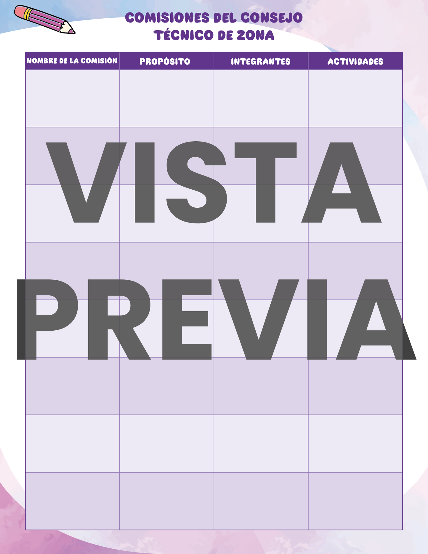 Agenda Colorida SUPERVISOR Preescolar Ciclo Escolar 2024 - 2025