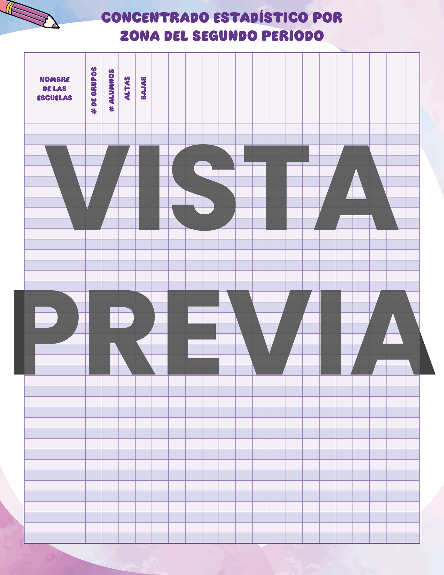 Agenda Colorida SUPERVISOR Secundaria Ciclo Escolar 2024 - 2025