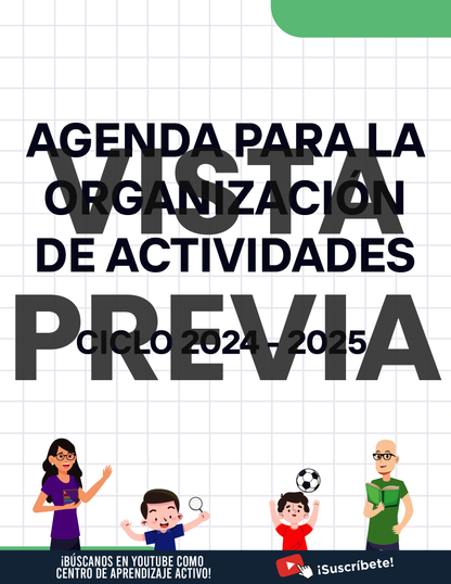 Agenda Cuadros DIRECTOR Primaria Ciclo Escolar 2024 - 2025