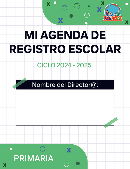 Agenda Cuadros DIRECTOR Primaria Ciclo Escolar 2024 - 2025