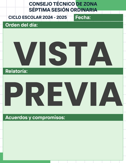 Agenda Cuadros DIRECTOR Secundaria Ciclo Escolar 2024 - 2025