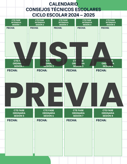 Agenda Cuadros DIRECTOR Secundaria Ciclo Escolar 2024 - 2025