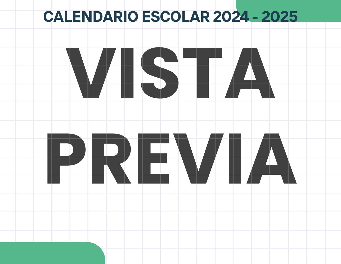 Agenda Cuadros SUPERVISOR Preescolar Ciclo Escolar 2024 - 2025