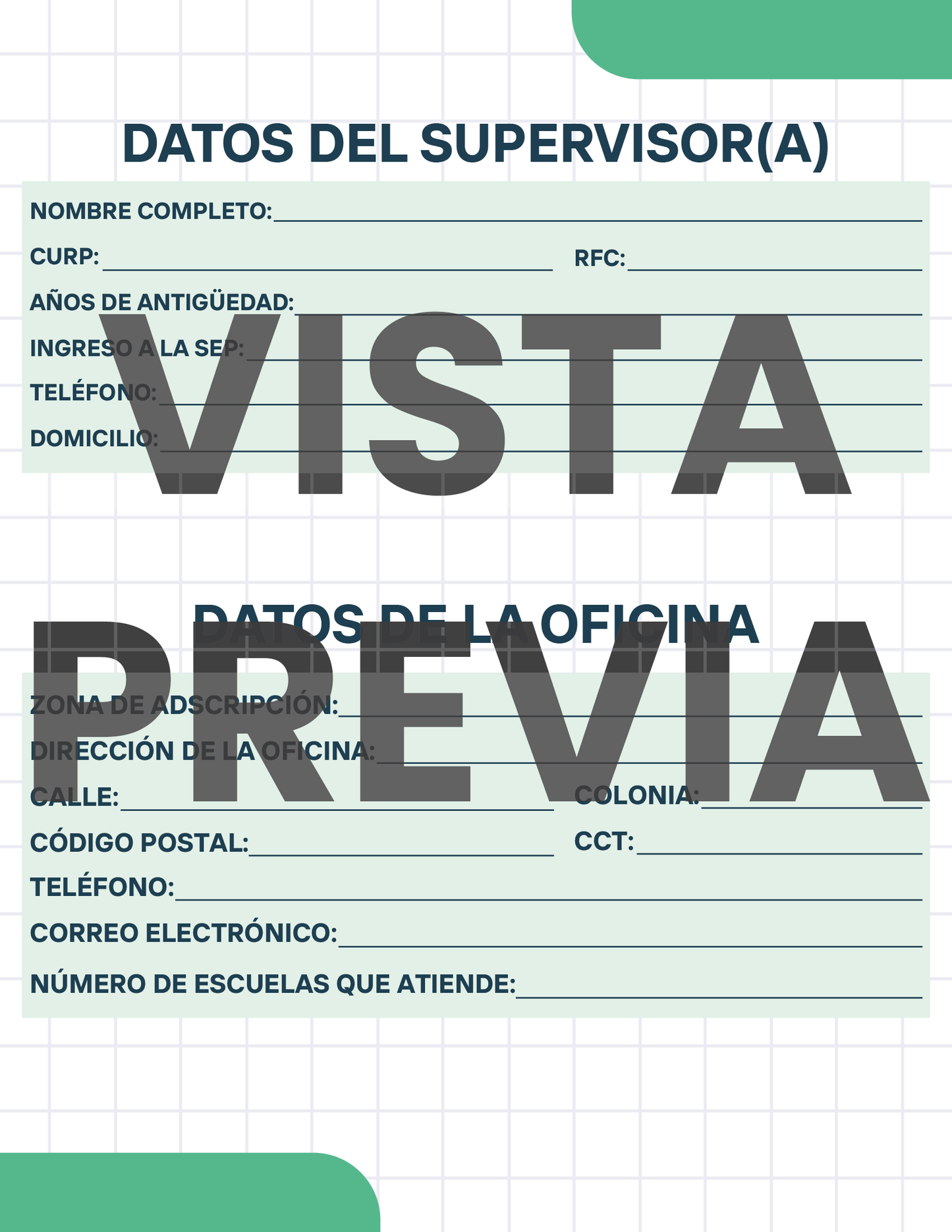 Agenda Cuadros SUPERVISOR Primaria Ciclo Escolar 2024 - 2025