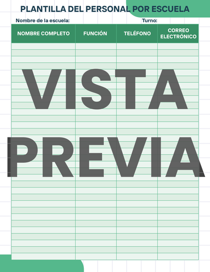 Agenda Cuadros SUPERVISOR Primaria Ciclo Escolar 2024 - 2025