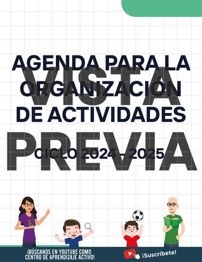 Agenda Cuadros SUPERVISOR Primaria Ciclo Escolar 2024 - 2025