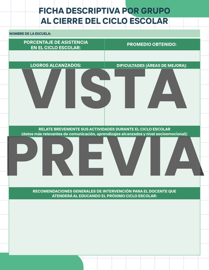 Agenda Cuadros SUPERVISOR Primaria Ciclo Escolar 2024 - 2025