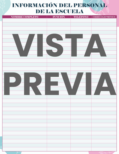 Agenda Flores DIRECTOR Primaria Ciclo Escolar 2024 - 2025