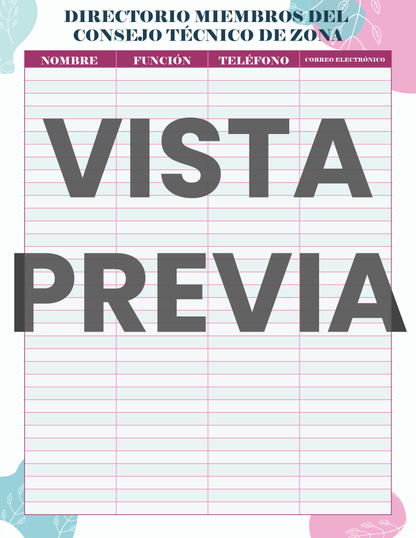 Agenda Flores DIRECTOR Primaria Ciclo Escolar 2024 - 2025