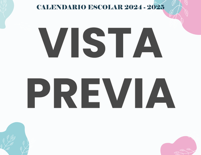 Agenda Flores SUPERVISOR Preescolar Ciclo Escolar 2024 - 2025