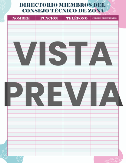 Agenda Flores SUPERVISOR Primaria Ciclo Escolar 2024 - 2025