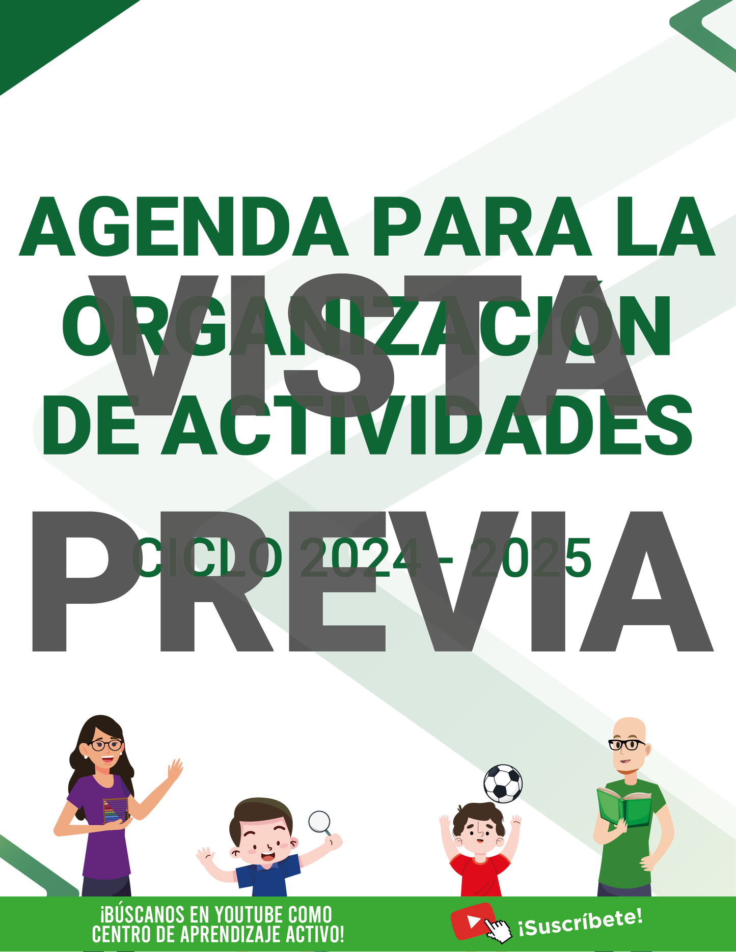 Mi Agenda Formal DIRECTOR Preescolar Ciclo Escolar 2024 - 2025 en PDF