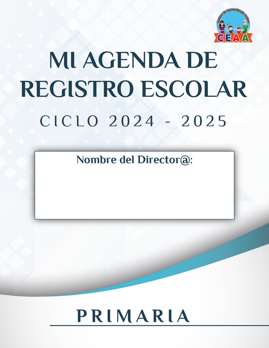 Agenda Formal DIRECTOR Primaria Ciclo Escolar 2024 - 2025