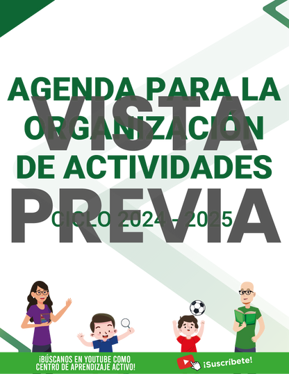 MI agenda Formal DIRECTOR Secundaria Ciclo Escolar 2024 - 2025 en PDF