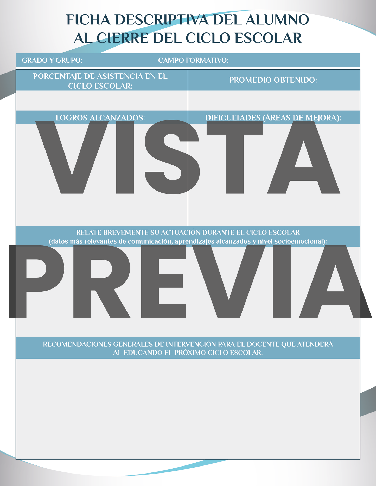 Agenda Formal DIRECTOR Secundaria Ciclo Escolar 2024 - 2025