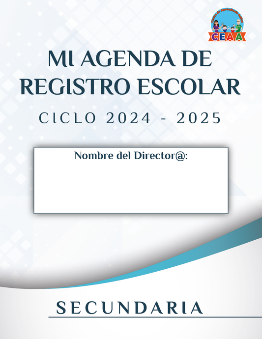 Agenda Formal DIRECTOR Secundaria Ciclo Escolar 2024 - 2025