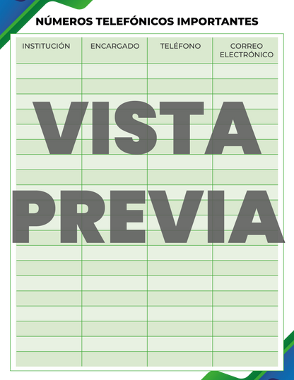 Agenda Formal SUPERVISOR Primaria Ciclo Escolar 2024 - 2025 en PDF