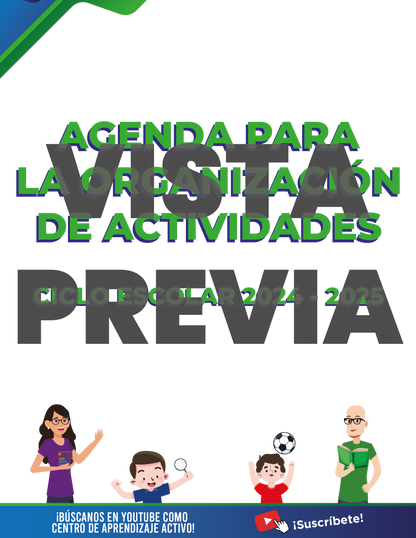 Agenda Formal SUPERVISOR Primaria Ciclo Escolar 2024 - 2025 en PDF