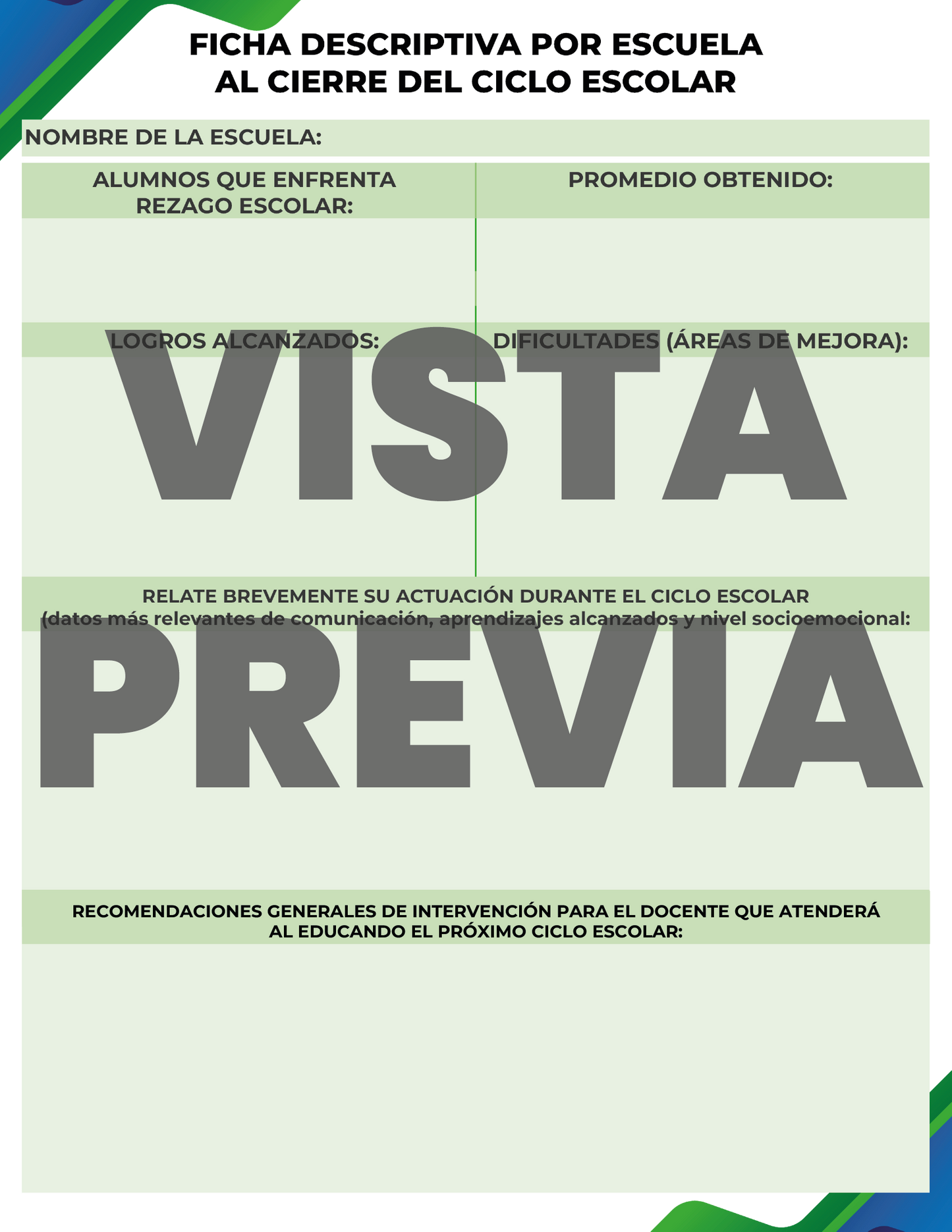 Agenda Formal SUPERVISOR Primaria Ciclo Escolar 2024 - 2025 en PDF