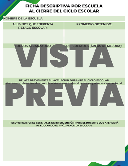 Agenda Formal SUPERVISOR Primaria Ciclo Escolar 2024 - 2025 en PDF