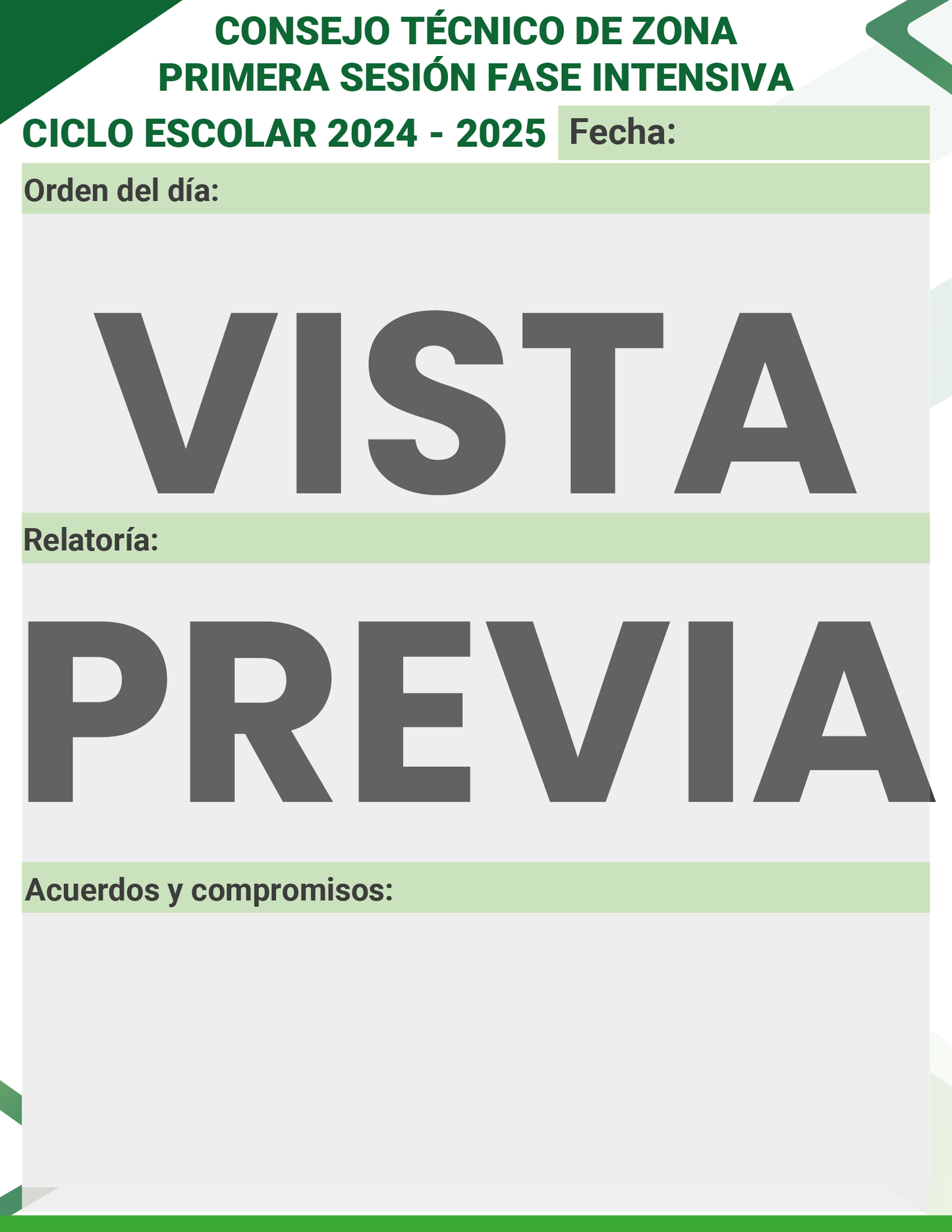 Mi Agenda Formal SUPERVISOR Primaria Ciclo Escolar 2024 - 2025