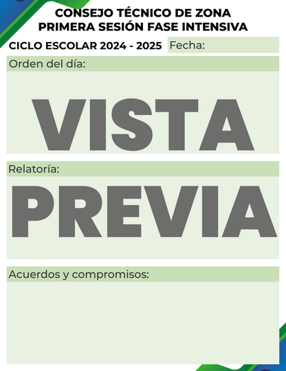 Agenda Formal SUPERVISOR Primaria Ciclo Escolar 2024 - 2025 en PDF